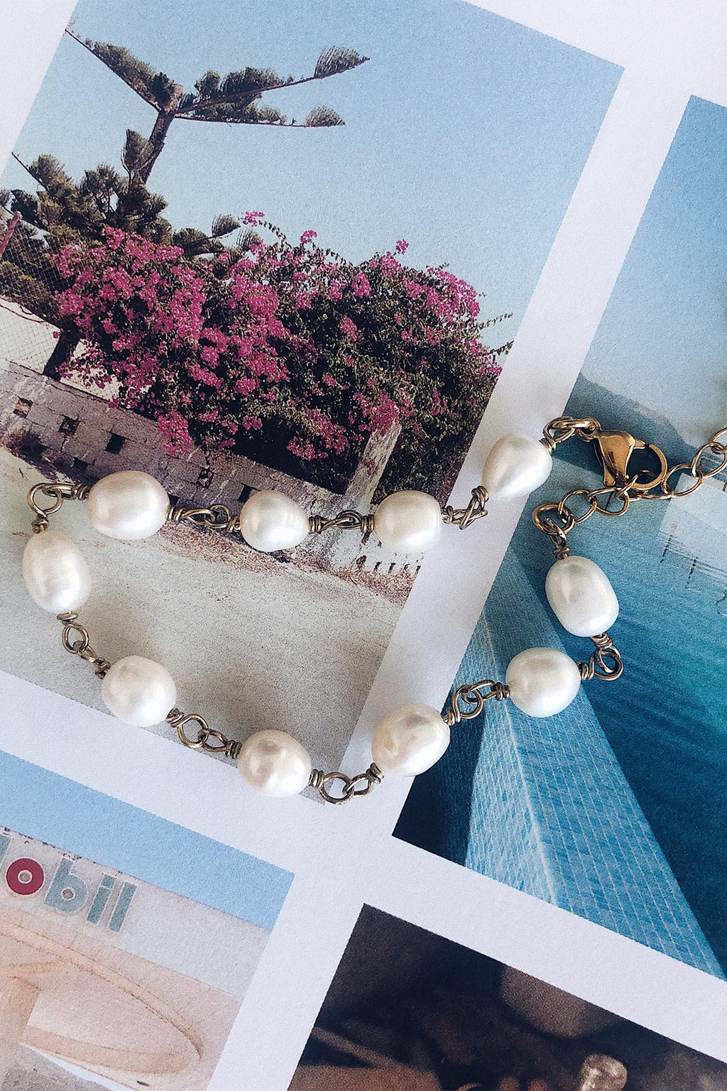 Baroque Pearls Chain Bracelet