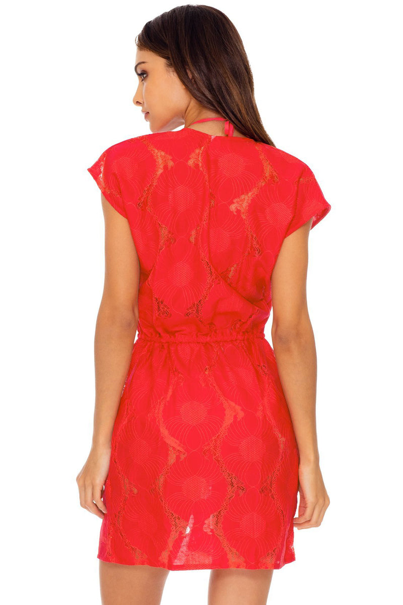 Boho Dream Vest Dress, Rojo